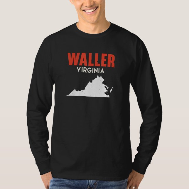 Waller Washington USA State America Travel Washing T Shirt (Framsida)