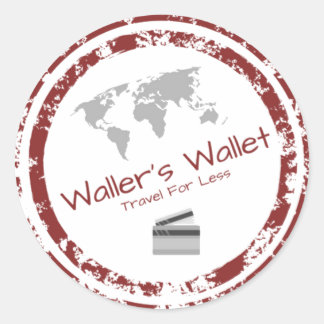 Waller's Wallet Stickers Runt Klistermärke
