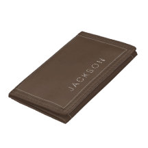 Wallet - Personlig Namn Brown