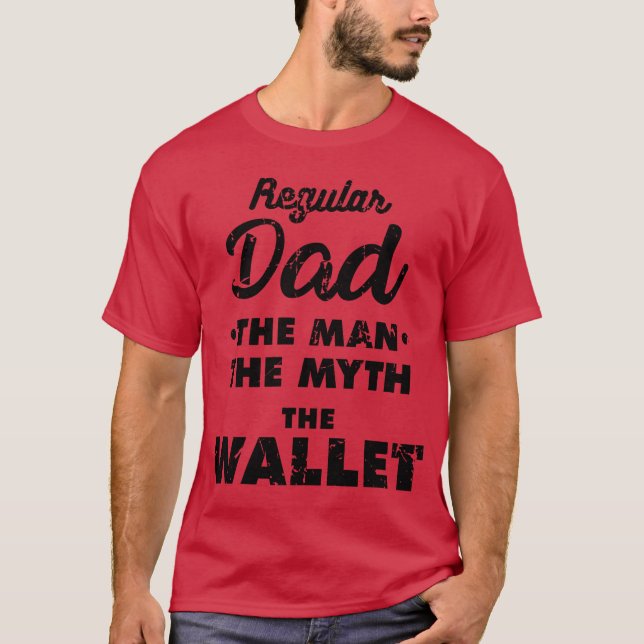 Wallet quote funny t shirt (Framsida)