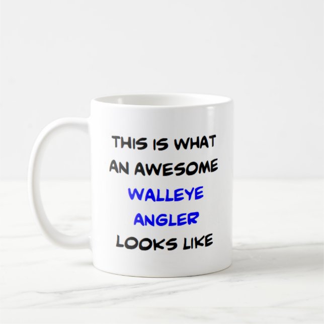 Walleye angler, fantastisk kaffemugg (Vänster)