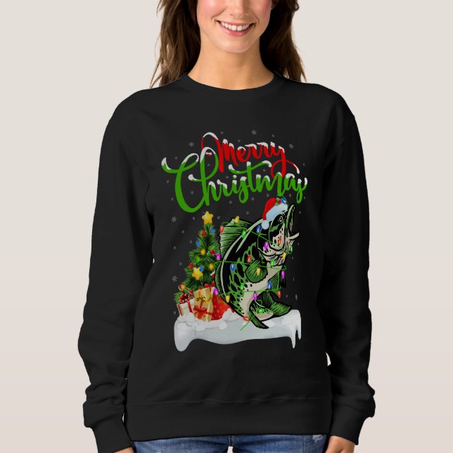 Walleye Fish   Xmas Decorations Santa Walleye Chri T Shirt (Framsida)