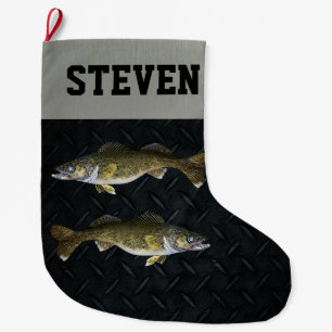 Walleye Fishing Coola Sports Manar Pickerel Stor Julstrumpa