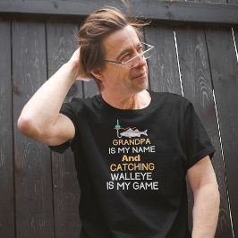 Walleye Fishing Grandpa T Shirt