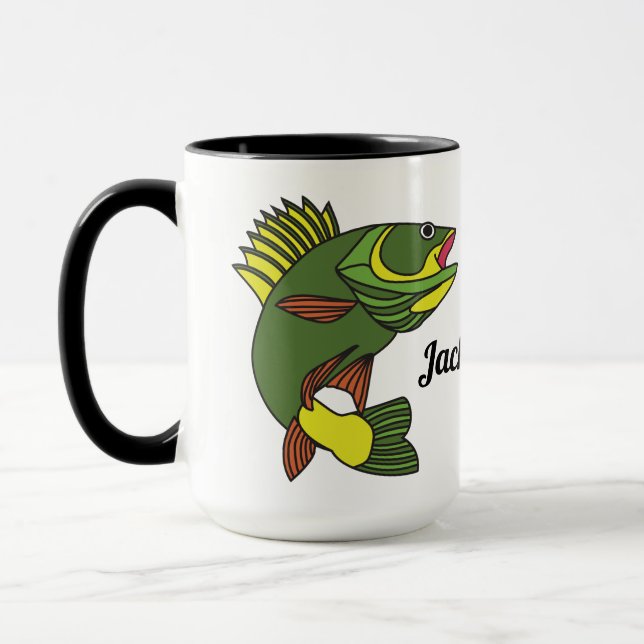 Walleye Fishing Personlig Mugg (Vänster)