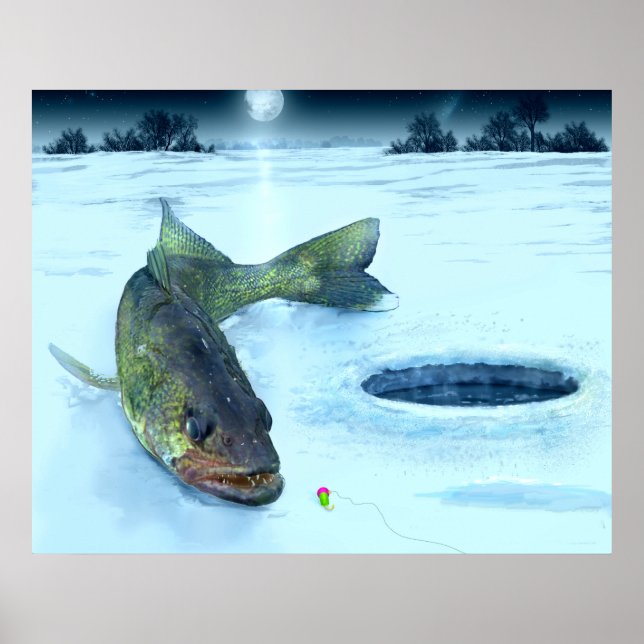 Walleye Ice Poster (Framsidan)