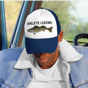 Walleye Legend Funny Fisherman Angler Gift Keps