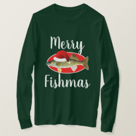 Walleye "Merry Fishmas" God jul T Shirt