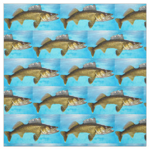 Walleye Pike med Vatten Tyg