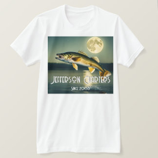 Walleye Pike, Vatten och Måne Memorial T-Shirt