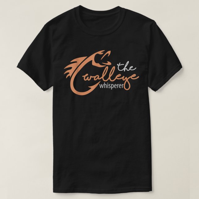 Walleye Whisperer Funny Fishing T-Shirt - Wall (Design framsida)
