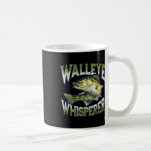 Walleye Whisperer Grafisk Fiskeredskap Kläder Pres Kaffemugg