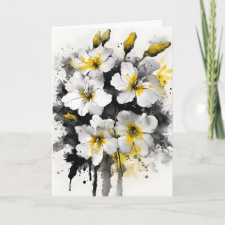 Wallflower - Watercolor flowers Kort