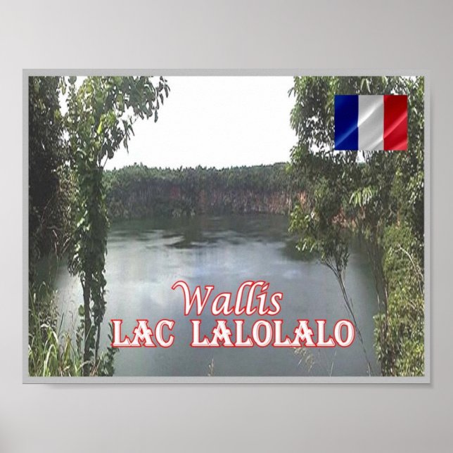 Wallis - Lac  Lalolalo - Wallis and Futuna - Poster (Framsidan)