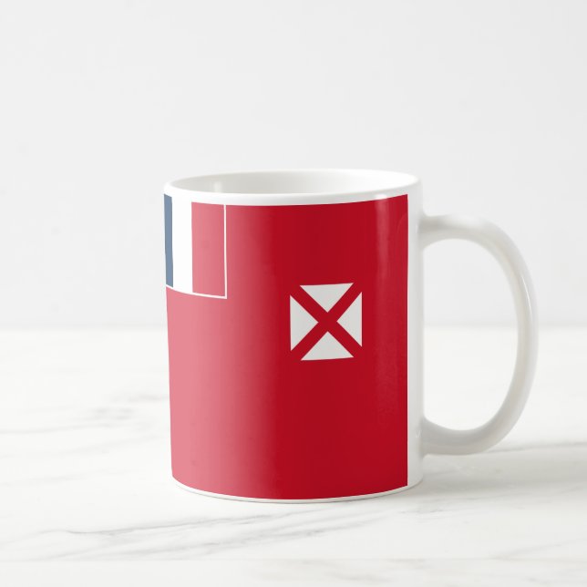 Wallis och Futuna Flagga Ceramic Coffee Mugg (Höger)