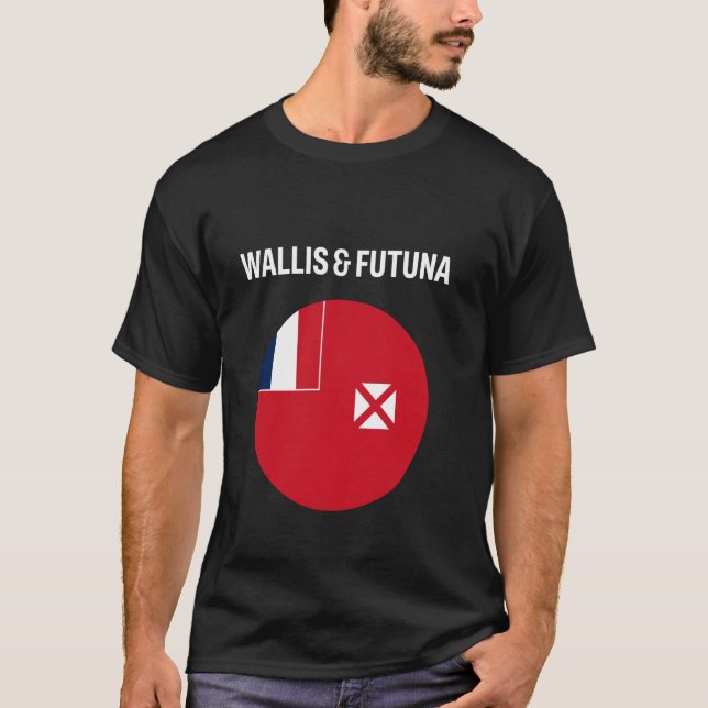 Wallis och Futuna Flagga Modern T Shirt (Framsida)