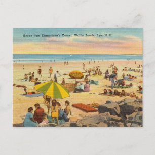 Wallis Sands Beach, Rye, New Hampshire Vykort