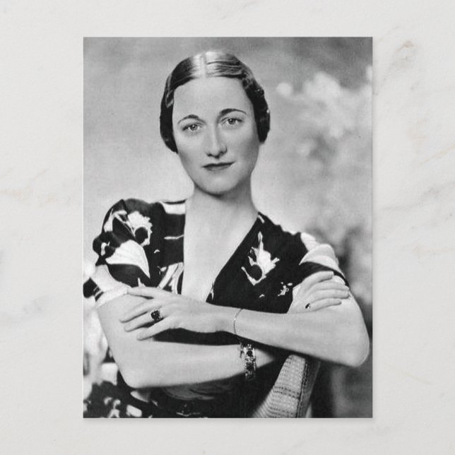 Wallis Simpson Vykort (Framsida)
