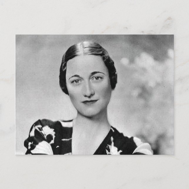Wallis Simpson Vykort (Framsida)
