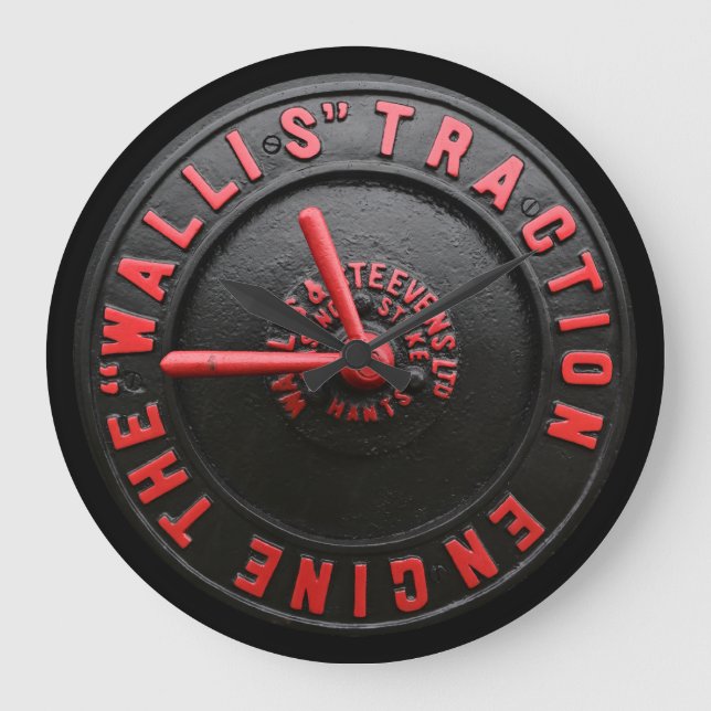 Wallis Traction Engine Stor Klocka (Framsida)