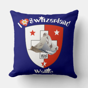 Wallis Valais Schweiz Suisse Kissen Kudde