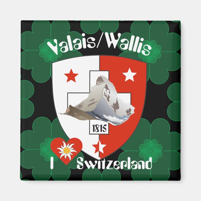 Wallis Valais Schweiz Suisse Magnete Magnet (Framsidan)