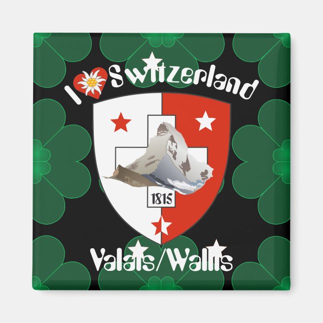 Wallis Valais Schweiz Suisse Magnete Magnet (Framsidan)