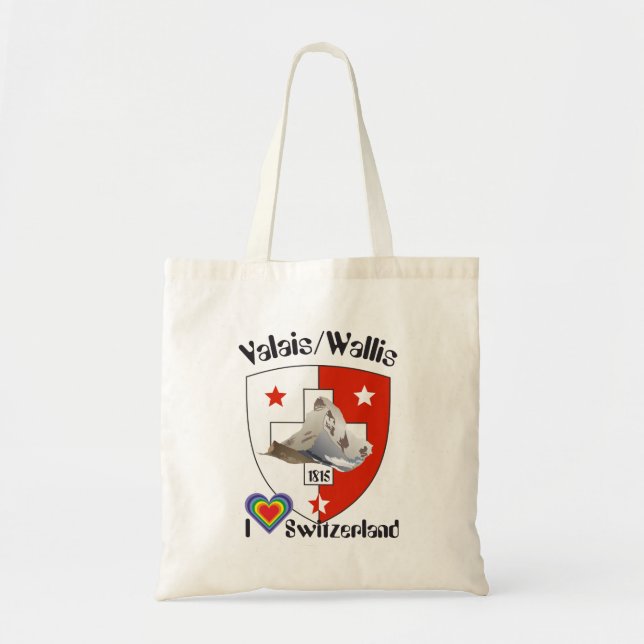 Wallis/Valais Schweiz Suisse Tasche Tygkasse (Framsidan)