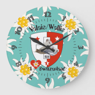 Wallis Valais Schweiz Suisse Uhr Stor Klocka