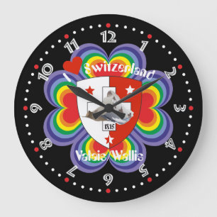 Wallis Valais Schweiz Suisse Uhr Stor Klocka
