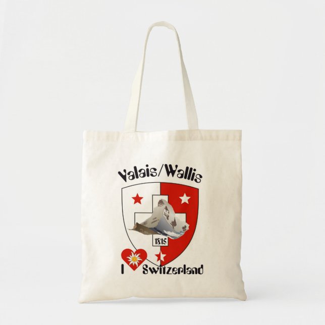 Wallis/Valais Tasche Tygkasse (Framsidan)