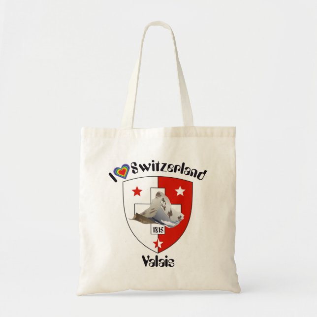 Wallis/Valais Tasche Tygkasse (Framsidan)