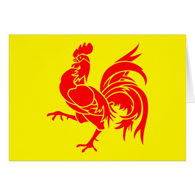 Wallonia Belgien Hälsningskort (Framsidan Horizontal)