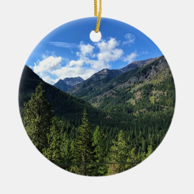 Wallowa Mountains, ELLER Julgransprydnad Keramik (Framsidan)