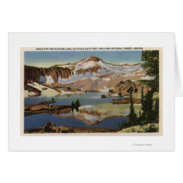 Wallowa National Forest, OR Hälsningskort (Framsidan Horizontal)