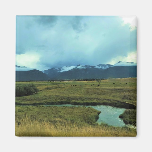 Wallowa River, Oregon Magnet (Framsidan)