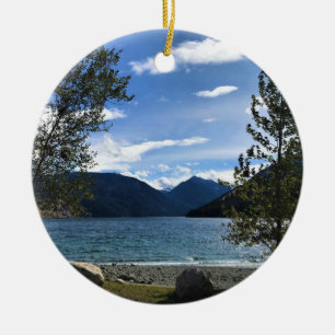 Wallowa Sjö, Oregon Julgransprydnad Keramik