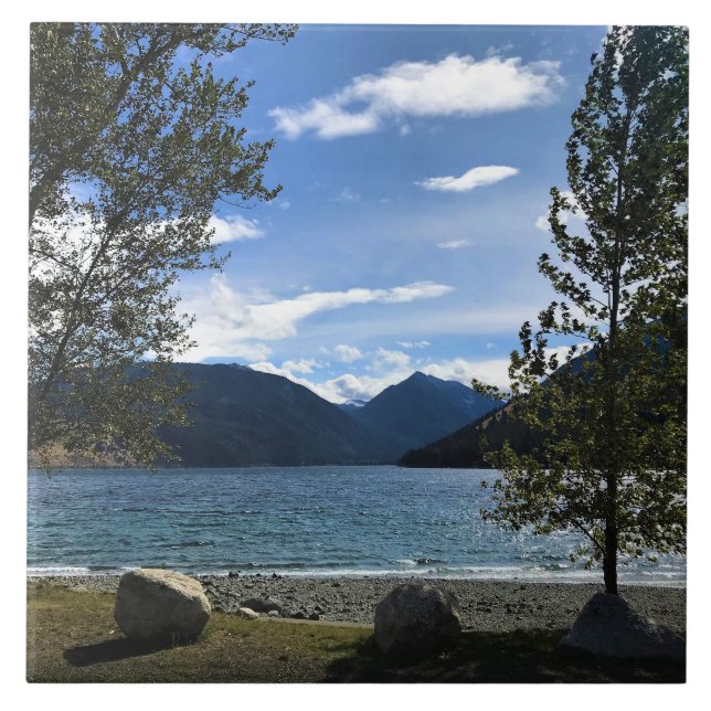 Wallowa Sjö, Oregon Kakelplatta (Framsidan)