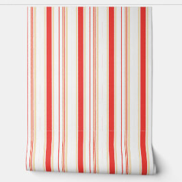 Wallpaper with red stripes