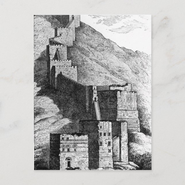 Walls of Antioch, 1894 Vykort (Framsida)