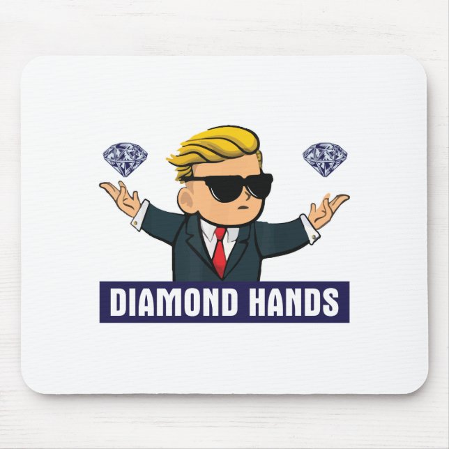 Wallstreetbets Diamond Händer - WSB Lagrar Market  Musmatta (Framsidan)