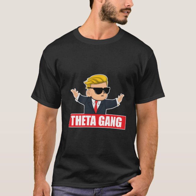 Wallstreetbets Theta Gang Wsb Lagrar marknadsalter T Shirt (Framsida)