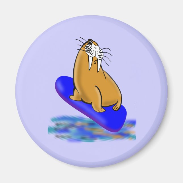 Wally the Walrus Goes Surfing Magnet (Framsidan)