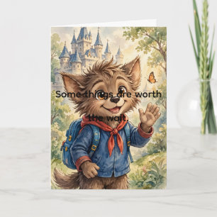 Wally the Werewolf Worth It Card — MeekDuke Books Kort