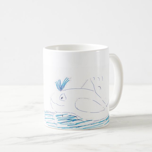 Wally Whale Mugg (Framsida höger)