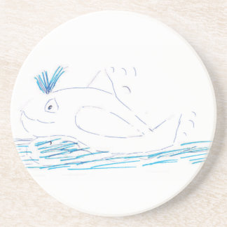 Wally Whale Sandstone Underlägg Sandsten