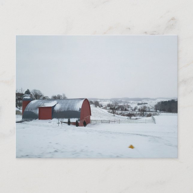 Walnut Bäck, Ohio i Winter Vykort (Framsida)