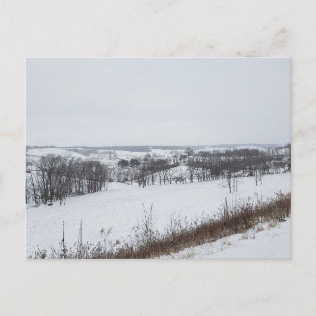 Walnut Bäck, Ohio i Winter Vykort (Framsida)
