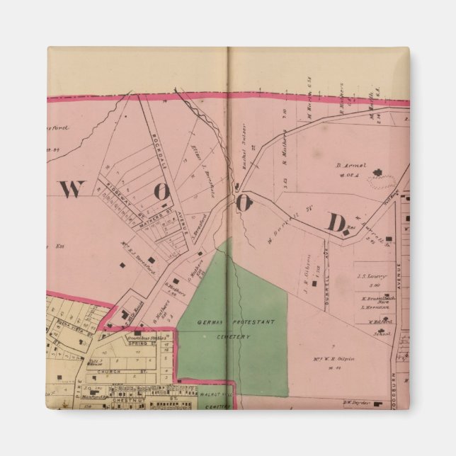 Walnut Backe, Ohio Magnet (Framsidan)