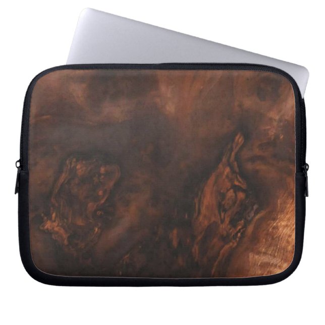 Walnut Burl Laptop sleeve (Framsidan)